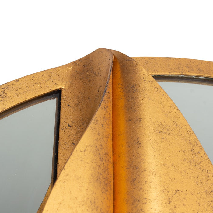 Kalco Lighting Divisio 1 Light Mirror, Oxidized Gold Leaf