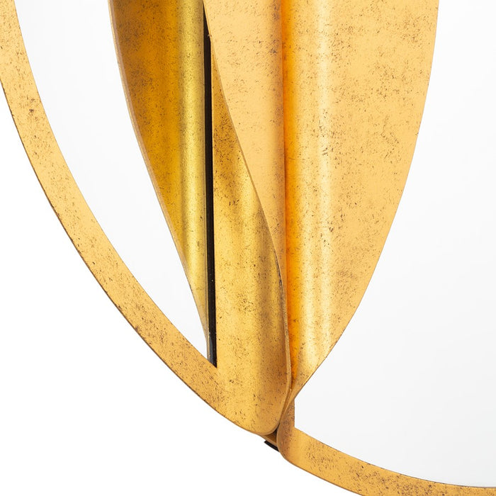 Kalco Lighting Divisio 1 Light Mirror, Oxidized Gold Leaf