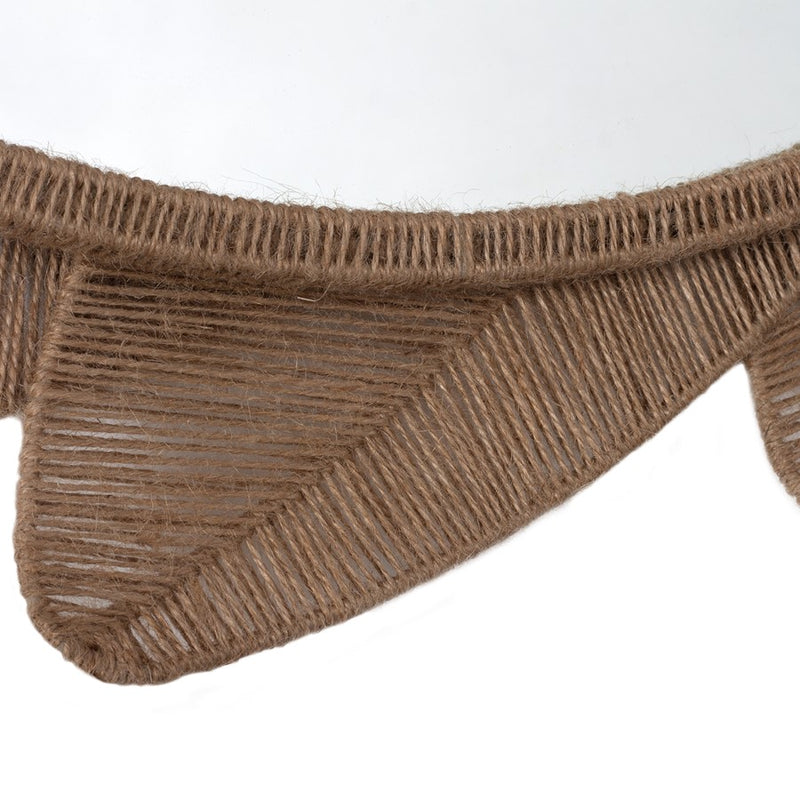 Kalco Lighting Foglie Mirror, Jute