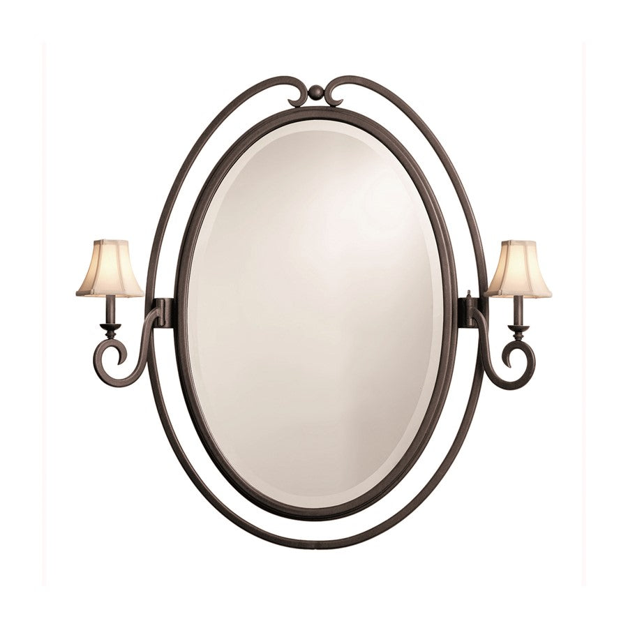 Kalco Lighting Santa Barbara 2 Light Mirror, Tortoise Shell - 810TO