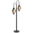 Cal Lighting Valence 2 Light 67.75" Floor Lamp, Wood
