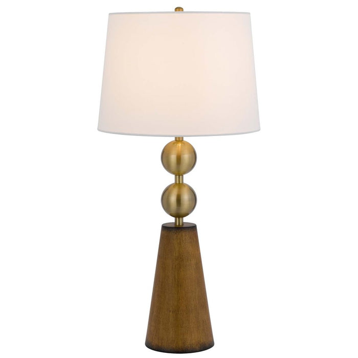 Cal Lighting Midtown 2 Lt Table Lamp, Matte Black