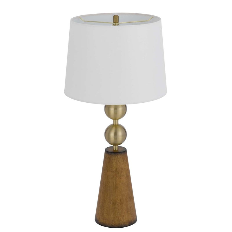 Cal Lighting Midtown 2 Lt Table Lamp, Matte Black