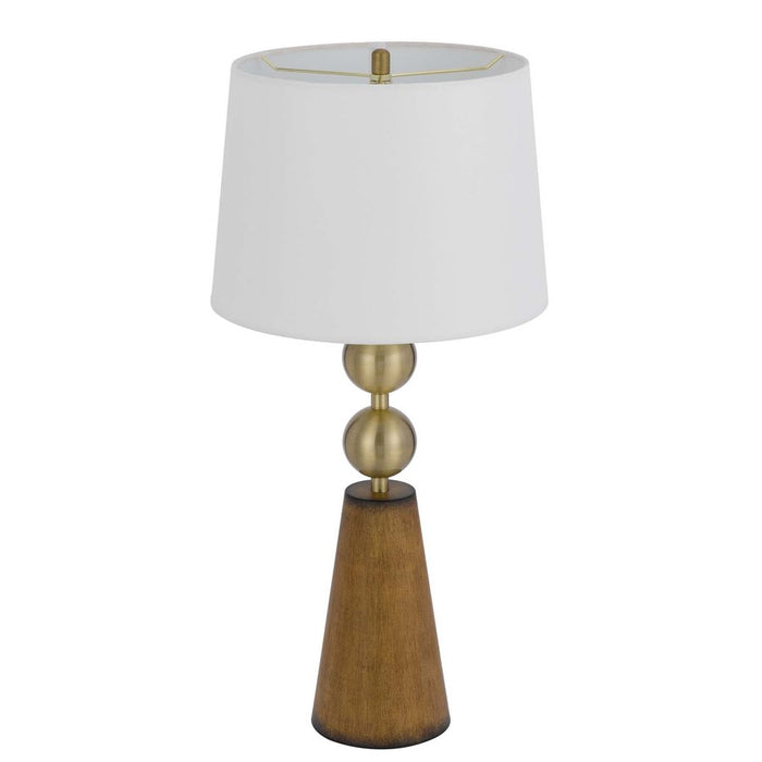 Cal Lighting Midtown 2 Lt Table Lamp, Matte Black
