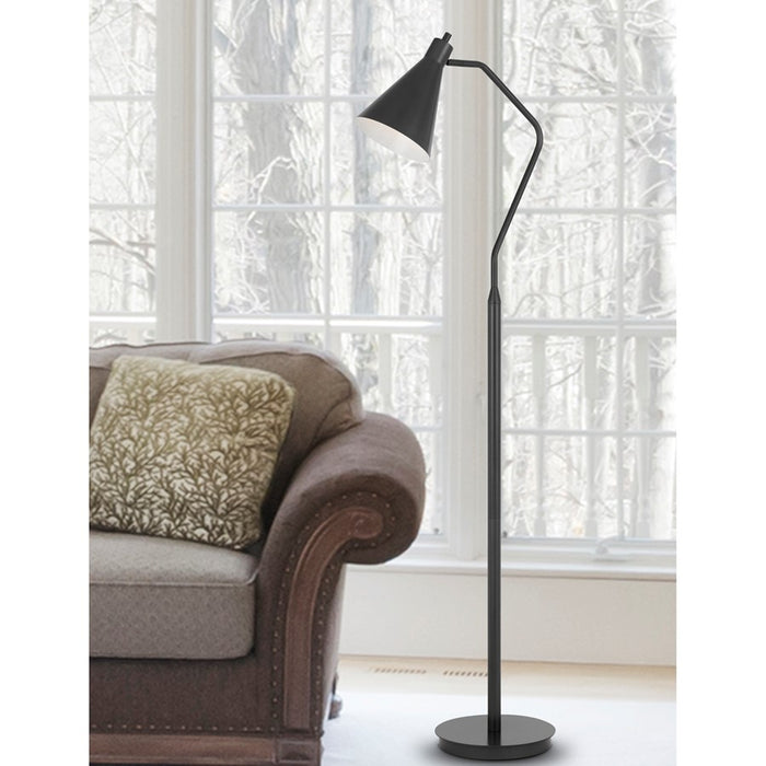 Cal Lighting Capstone 1 Lt Floor Lamp, Iron Grey