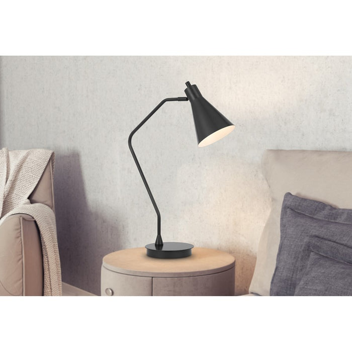 Cal Lighting Capstone 1 Lt Table Lamp, Iron Grey