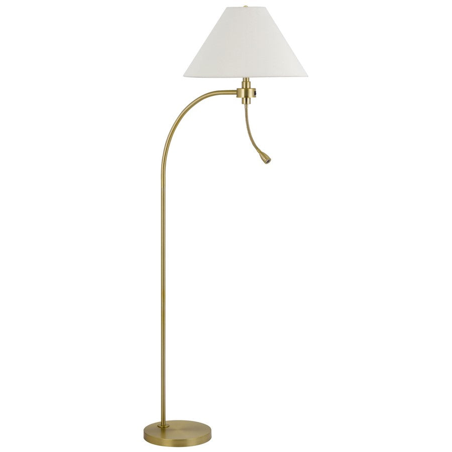 Cal Lighting Ashland 2 Lt Floor Lamp, Antique Brass - BO-3178FL-AB
