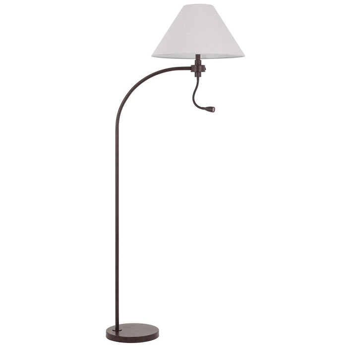 Cal Lighting Ashland 2 Lt Floor Lamp, Rust