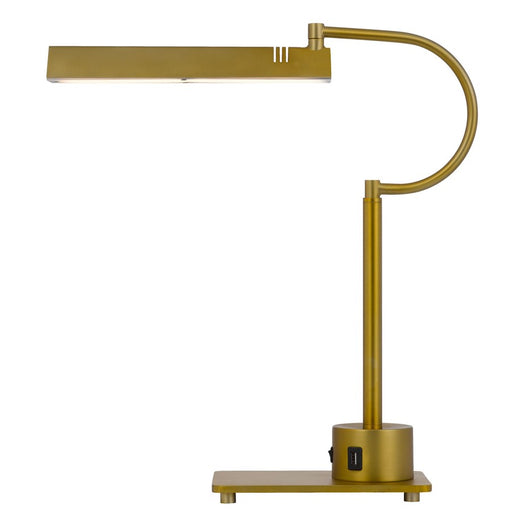 Cal Lighting Soho 1 Lt Desk Lamp, Antique Brass - BO-3179DK-AB