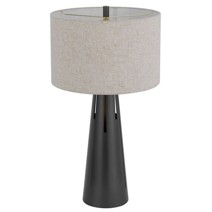 Cal Lighting Hayti 2 Lt Table Lamp, Iron Grey