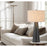 Cal Lighting Hayti 2 Lt Table Lamp, Iron Grey