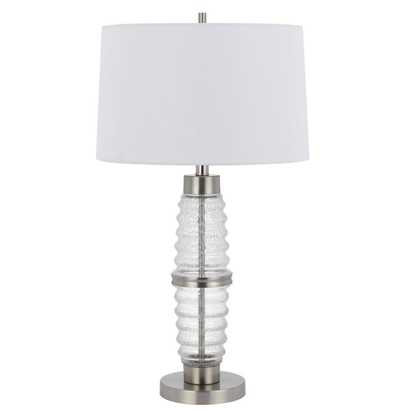 Cal Lighting Macon 2 Lt Table Lamp, Crackle Clr Glass - BO-3181TB