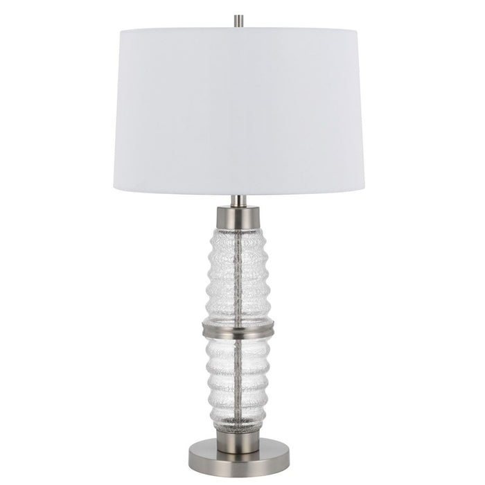 Cal Lighting Macon 2 Lt Table Lamp, Crackle Clr Glass - BO-3181TB