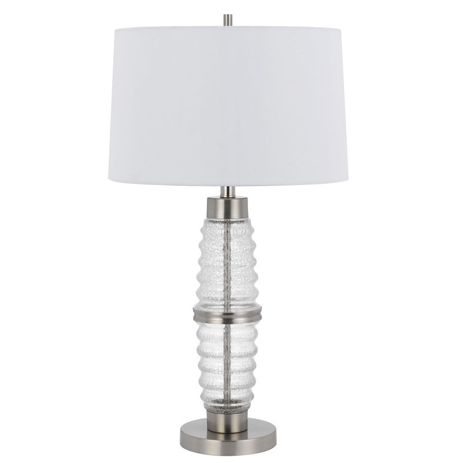 Cal Lighting Macon 2 Lt Table Lamp, Crackle Clr Glass - BO-3181TB