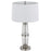 Cal Lighting Macon 2 Lt Table Lamp, Crackle Clr Glass