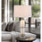 Cal Lighting Macon 2 Lt Table Lamp, Crackle Clr Glass