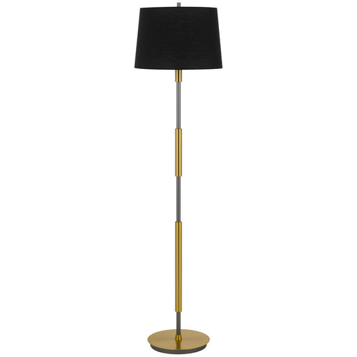 Cal Lighting Ciudad 1Lt Floor Lamp, Antique Brass/Silver Grey - BO-3182FL-AB