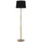Cal Lighting Ciudad 1Lt Floor Lamp, Antique Brass/Silver Grey
