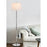 Cal Lighting Ciudad 1 Lt Floor Lamp, Chrome/Silver Grey