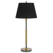 Cal Lighting Ciudad 1 Lt Table Lamp, Antique Brass/Silver Grey - BO-3182TB-AB