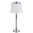 Cal Lighting Ciudad 1 Lt Table Lamp, Chrome/Silver Grey