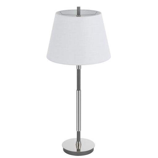 Cal Lighting Ciudad 1 Lt Table Lamp, Chrome/Silver Grey