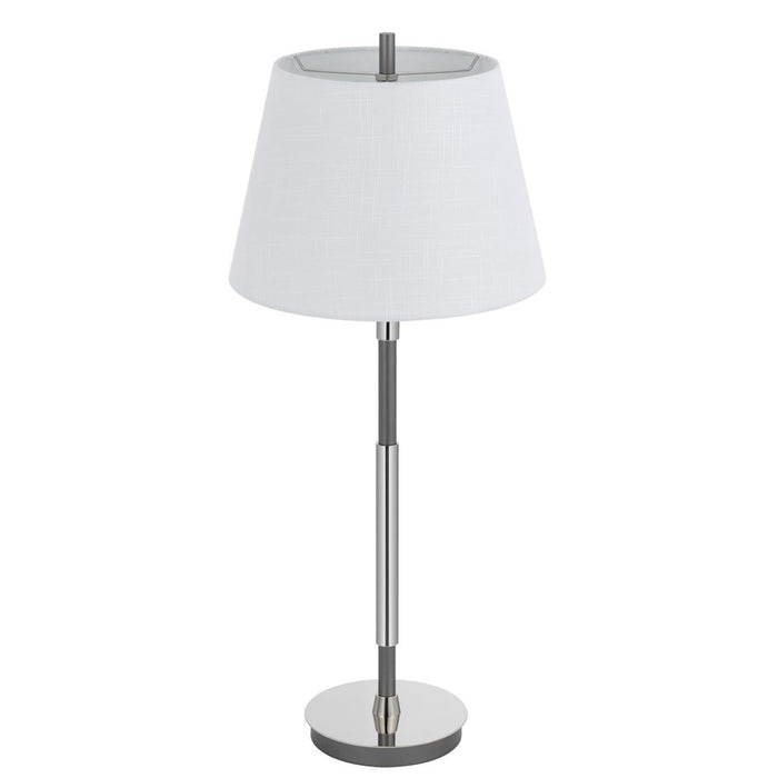 Cal Lighting Ciudad 1 Lt Table Lamp, Chrome/Silver Grey