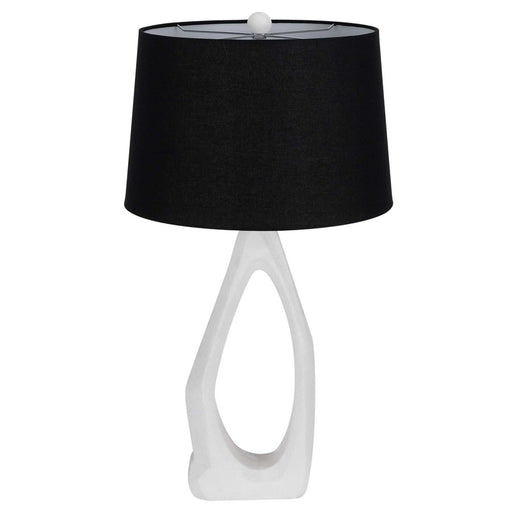 Cal Lighting Antelope 1 Lt Table Lamp, Hydrocal White