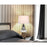 Cal Lighting Marietta 2 Lt Table Lamp, Oak/Iron Grey