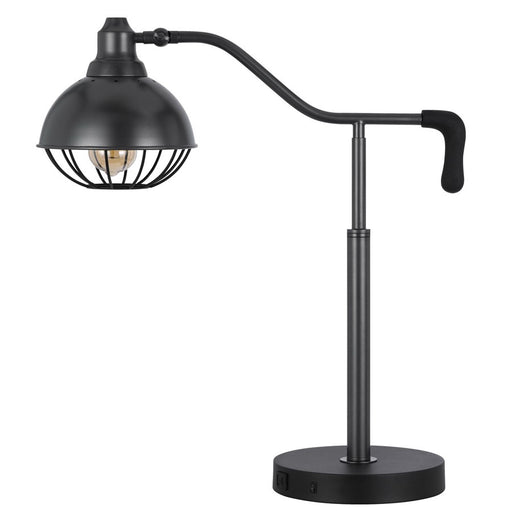 Cal Lighting Taloga 1 Lt Desk Lamp, Black Iron