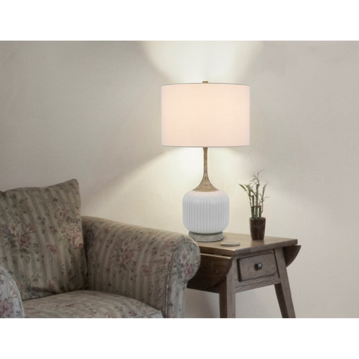 Cal Lighting Palmyra 1 Lt 2-Lamp Set, White Washed