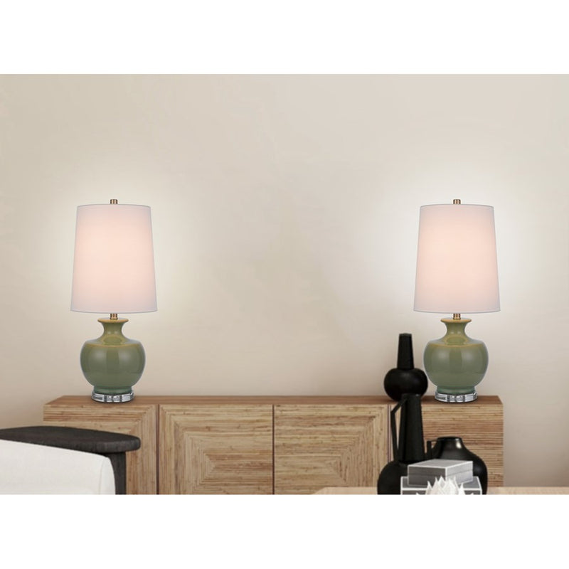 Cal Lighting Kawela 1 Lt 2-Lamp Set, Mustard Green