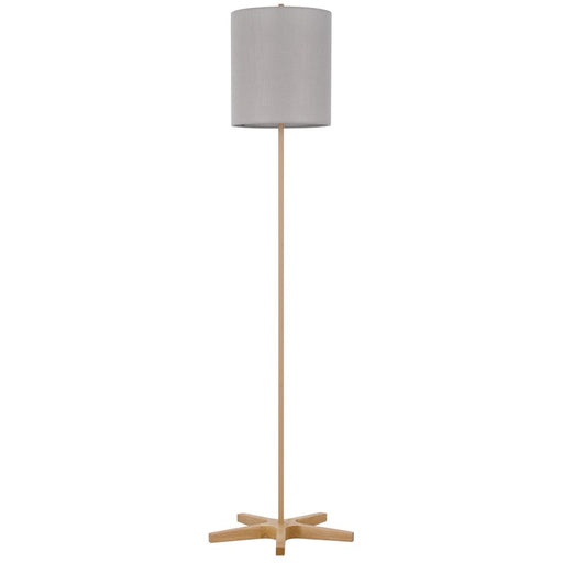 Cal Lighting Pole 1 Lt Floor Lamp, Light Oak