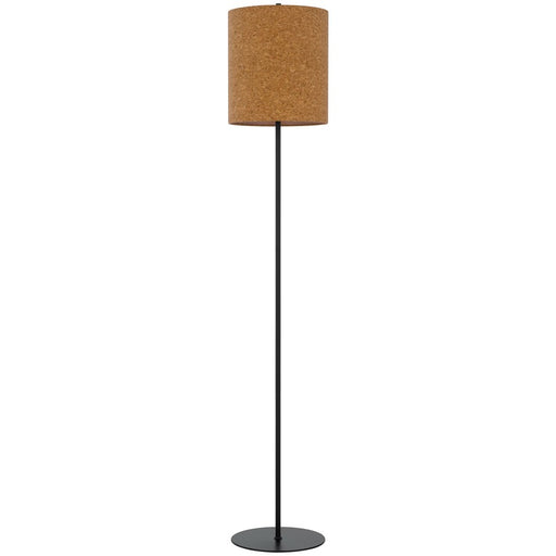 Cal Lighting Pole 1 Lt Floor Lamp, Black