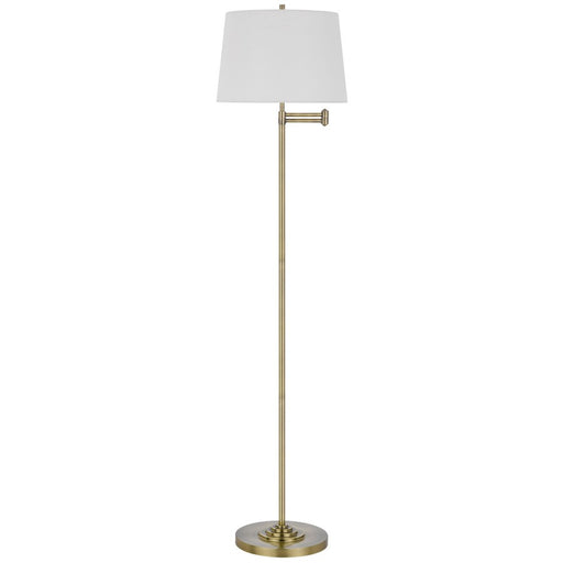 Cal Lighting Colton 1 Lt Floor Lamp, Anitque Brass