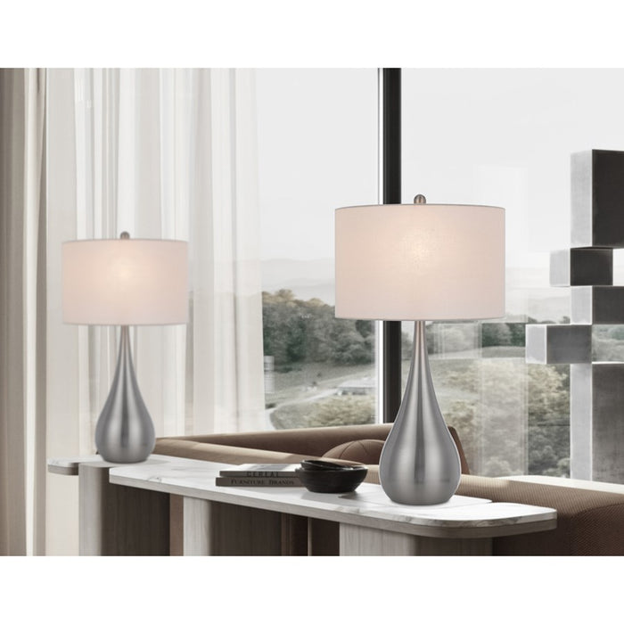 Cal Lighting Diego 1 Lt 2-Lamp Set, Brushed Steel