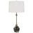 Cal Lighting Midlands 1 Lt Table Lamp, Antique Brass/Black Marble - BO-3200TB