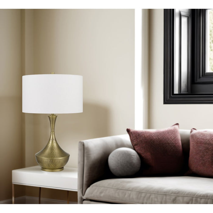 Cal Lighting Hove 1 Lt Table Lamp, Antique Brass