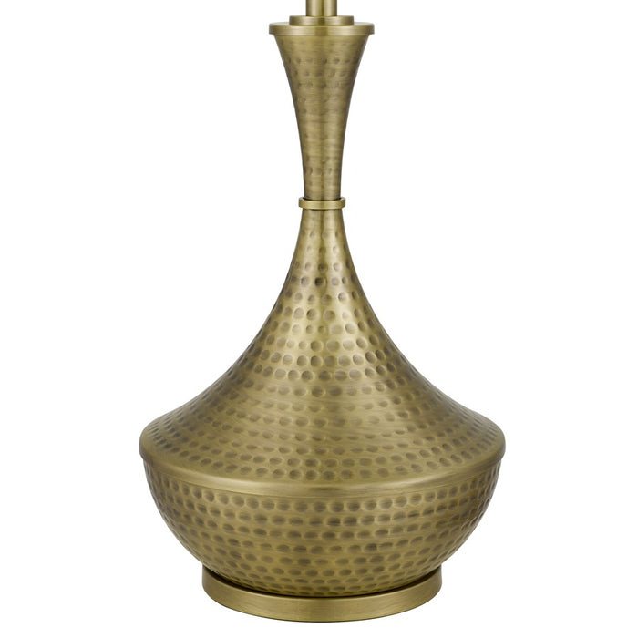 Cal Lighting Hove 1 Lt Table Lamp, Antique Brass