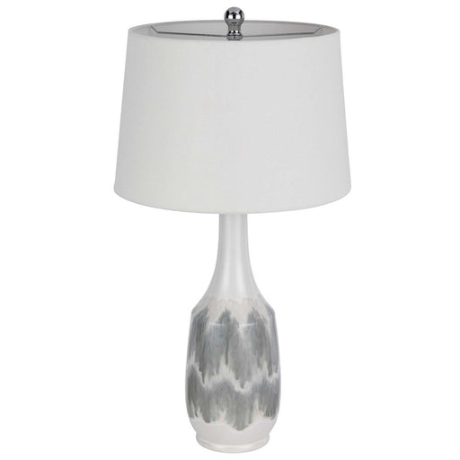 Cal Lighting Ely 1 Lt Table Lamp, White Marble