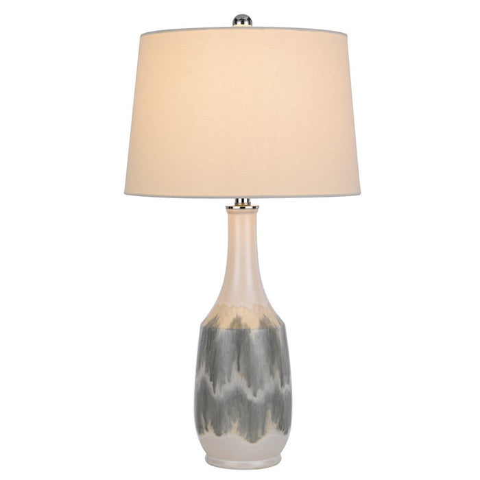 Cal Lighting Ely 1 Lt Table Lamp, White Marble