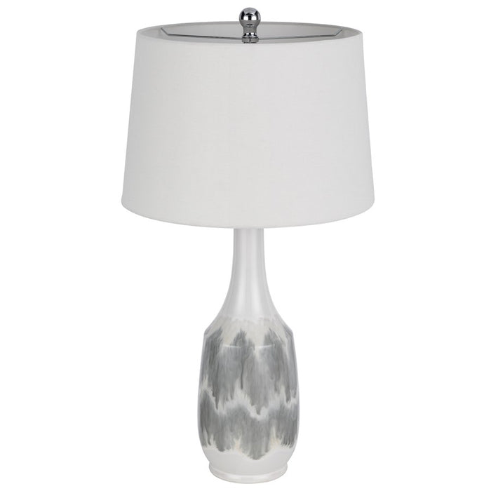 Cal Lighting Ely 1 Lt Table Lamp, White Marble