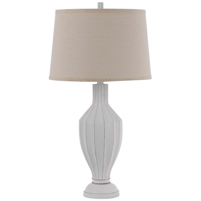 Cal Lighting Hoover 1 Lt Table Lamp, White Washed - BO-3206TB