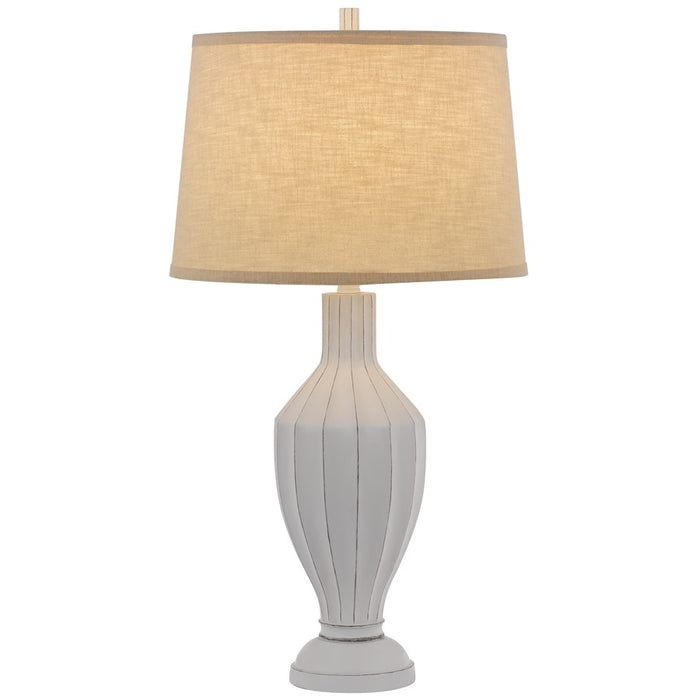 Cal Lighting Hoover 1 Lt Table Lamp, White Washed