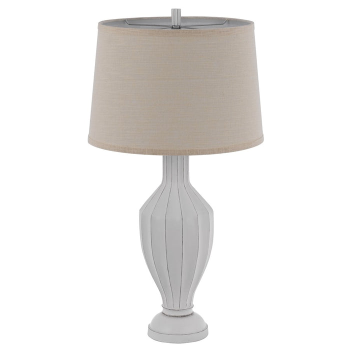 Cal Lighting Hoover 1 Lt Table Lamp, White Washed