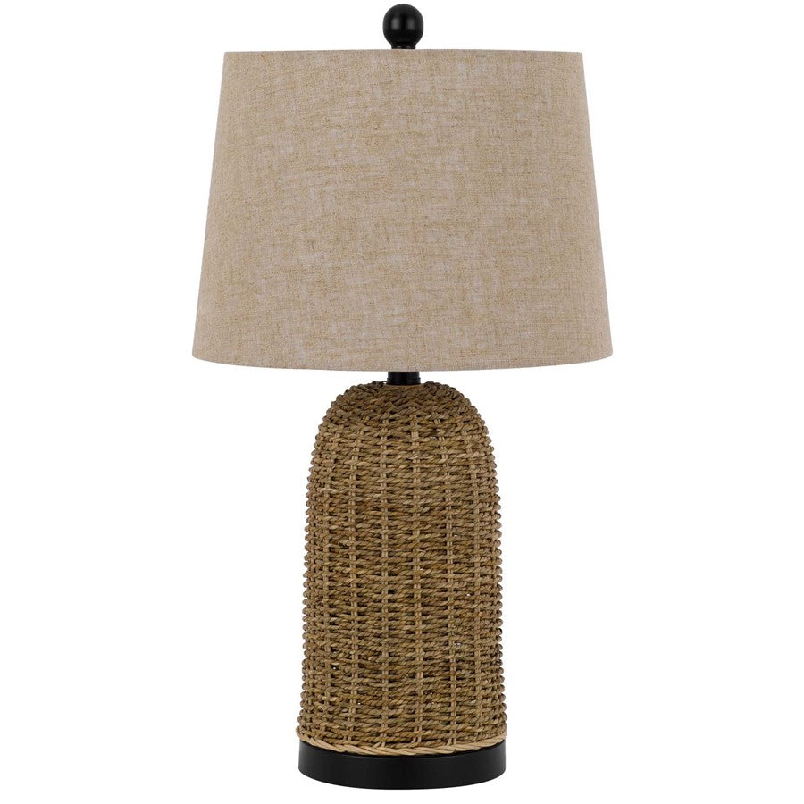 Cal Lighting Indio 1 Lt Table Lamp, Wicker - BO-3207TB