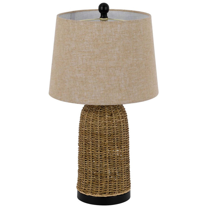 Cal Lighting Indio 1 Lt Table Lamp, Wicker