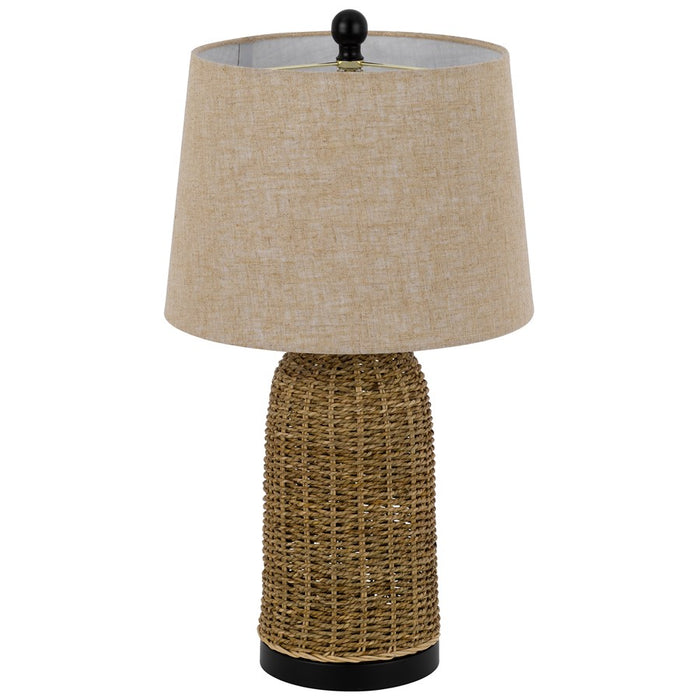 Cal Lighting Indio 1 Lt Table Lamp, Wicker