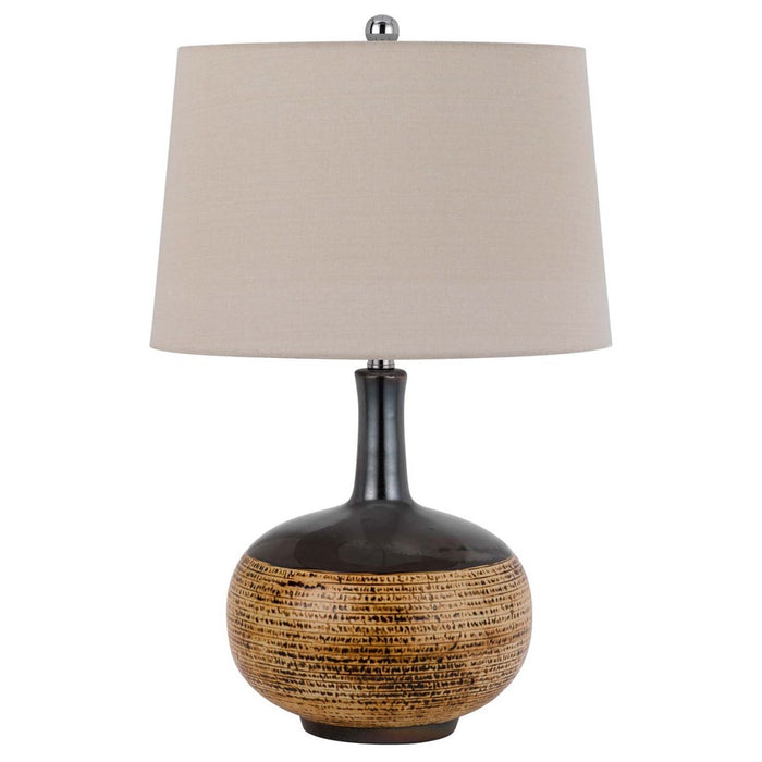 Cal Lighting Yuma 1 Lt Table Lamp, Terra Cotta/Black - BO-3211TB