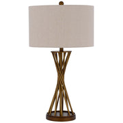Cal Lighting Urban 1 Lt Table Lamp, Rustic Gold - BO-3212TB